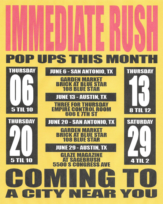 IMMEDIATE RUSH SUMMER POPUPS