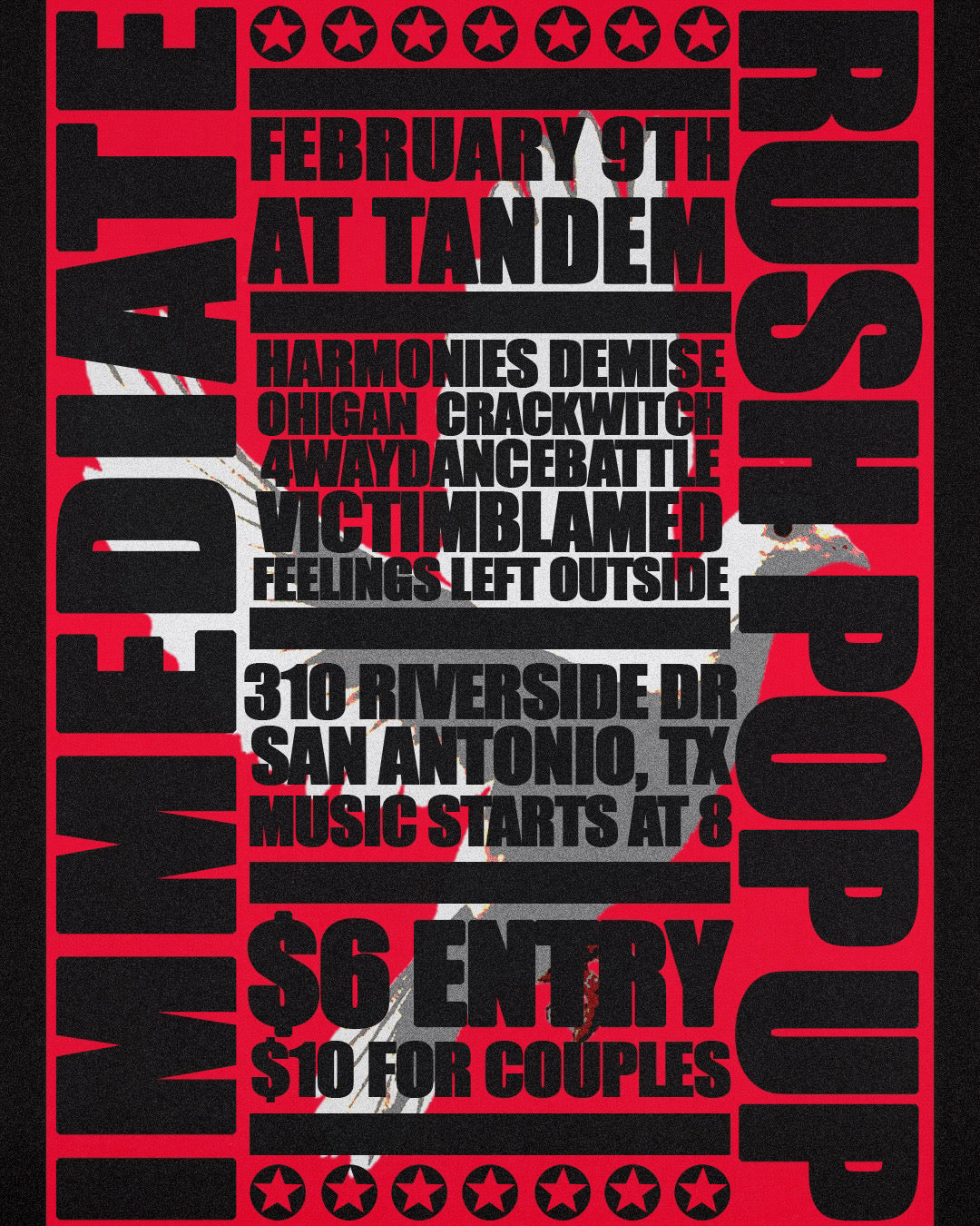IMMEDIATE RUSH AT TANDEM