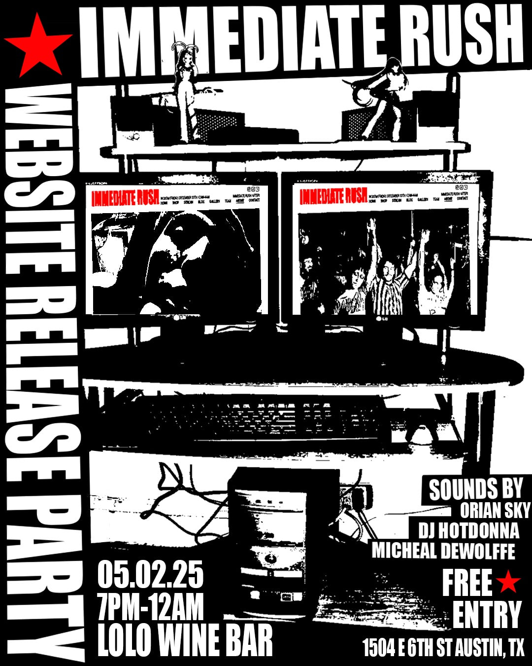 IMMEDIATE RUSH WEBSITE RELEASE PARTY